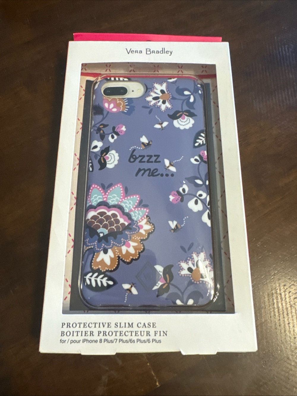 Vera Bradley Purple Floral 'Bzzz Me' Protective Slim Phone Case